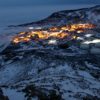 Photo of McMurdo Station at night in October 2010