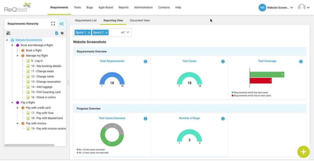 ReqTest New Requirements Management Module