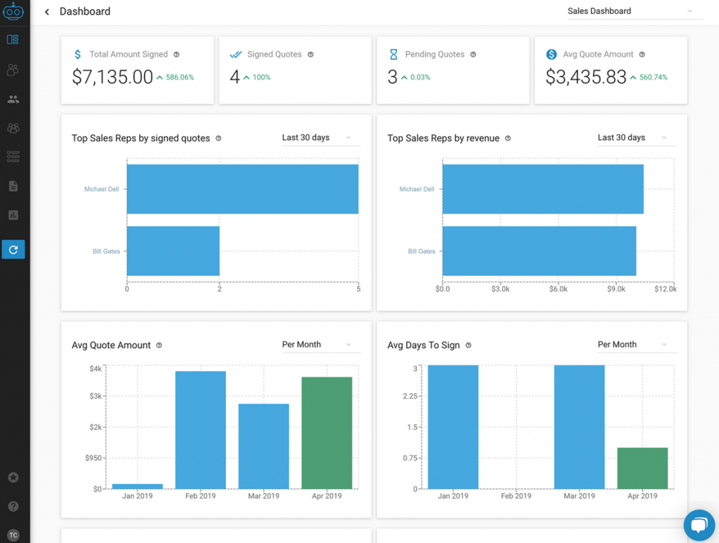 Armatic Sales QTC CPQ Software Vendors Screenshot