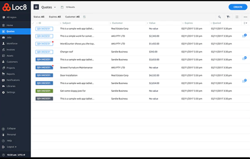 HVAC Scheduling Tool Screenshot