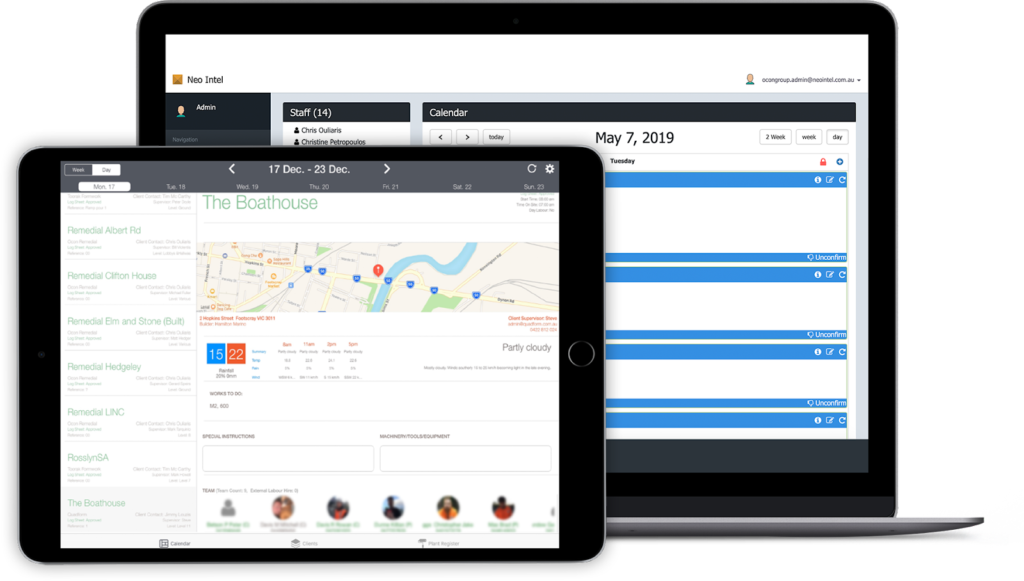 Online Construction Project Management Software Screenshot